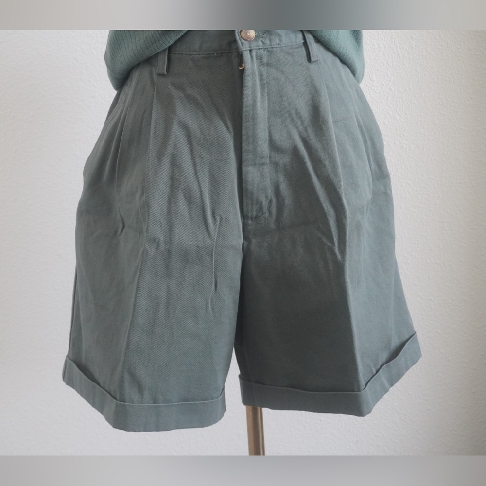 Eddie Bauer Women's Dark Green Bermuda Shorts